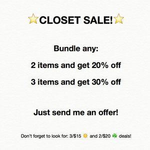 ⭐CLOSET SALE! ⭐